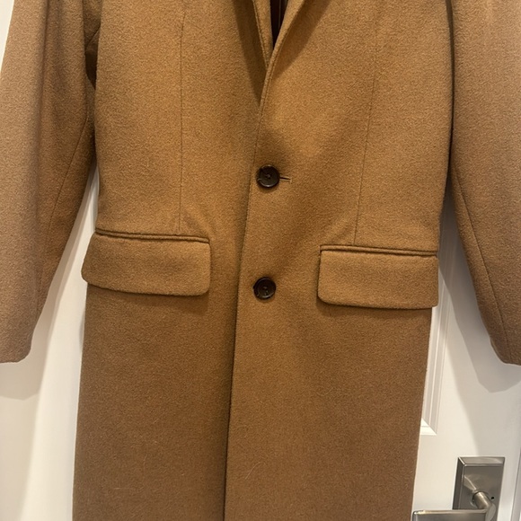 Banana Republic Men’s Dress wool camel top coat. XS - Picture 5 of 13